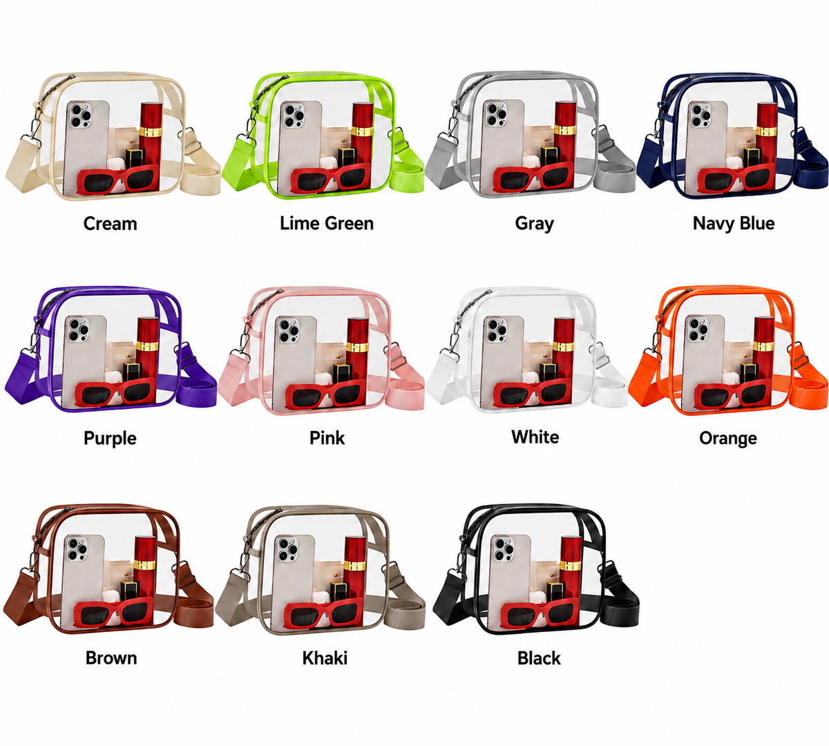 Clear Customizable Stadium Bag