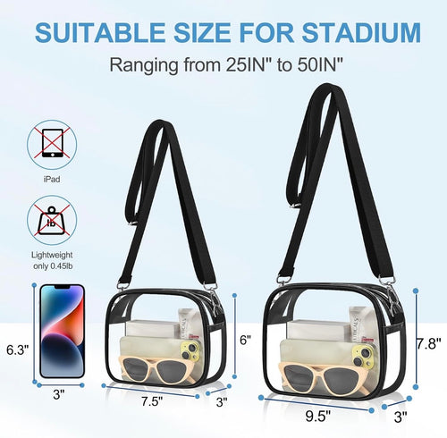 Clear Customizable Stadium Bag